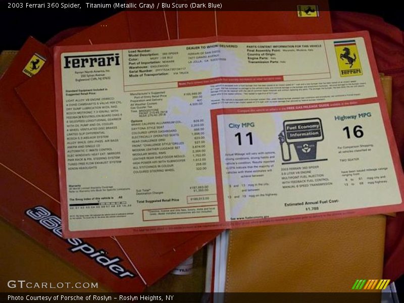  2003 360 Spider Window Sticker