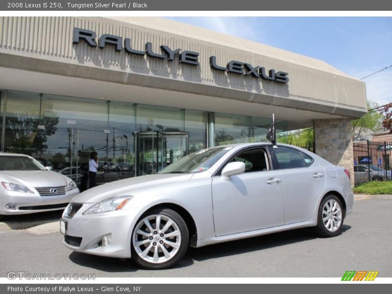 Tungsten Silver Pearl / Black 2008 Lexus IS 250