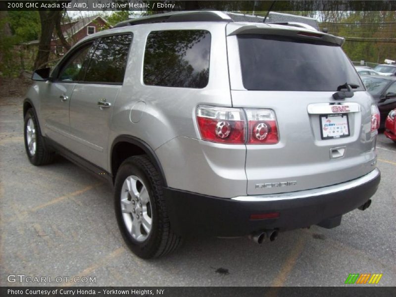 Liquid Silver Metallic / Ebony 2008 GMC Acadia SLE AWD
