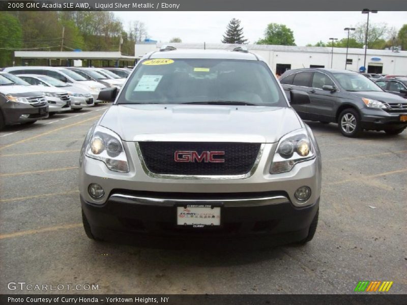 Liquid Silver Metallic / Ebony 2008 GMC Acadia SLE AWD