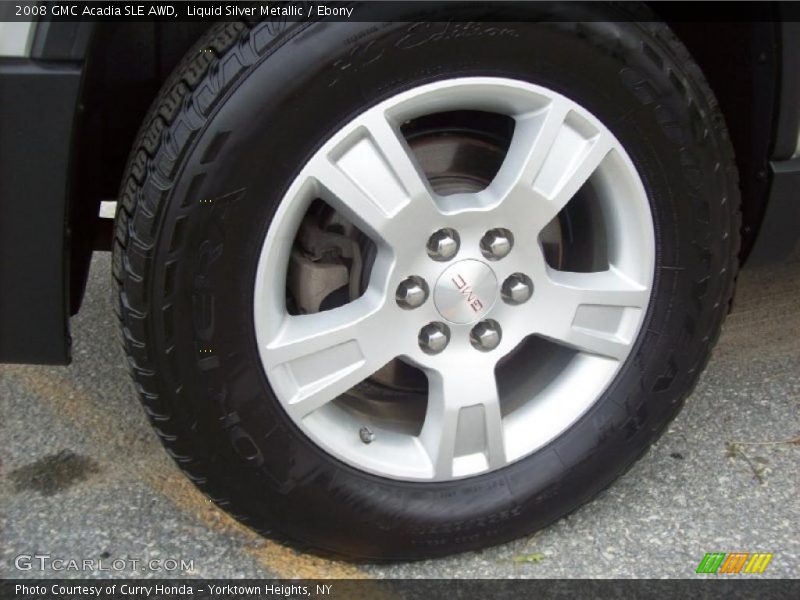 Liquid Silver Metallic / Ebony 2008 GMC Acadia SLE AWD