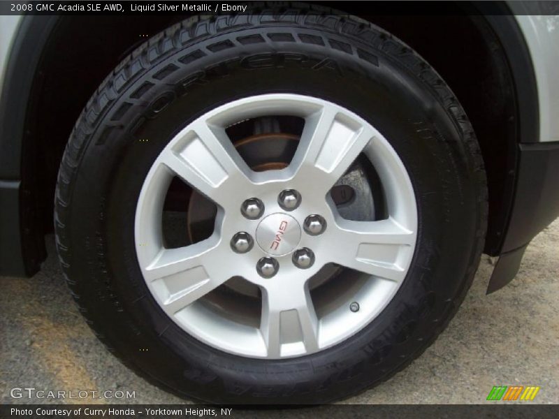 Liquid Silver Metallic / Ebony 2008 GMC Acadia SLE AWD