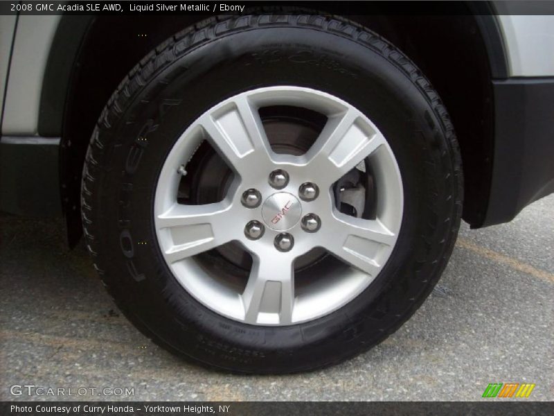 Liquid Silver Metallic / Ebony 2008 GMC Acadia SLE AWD
