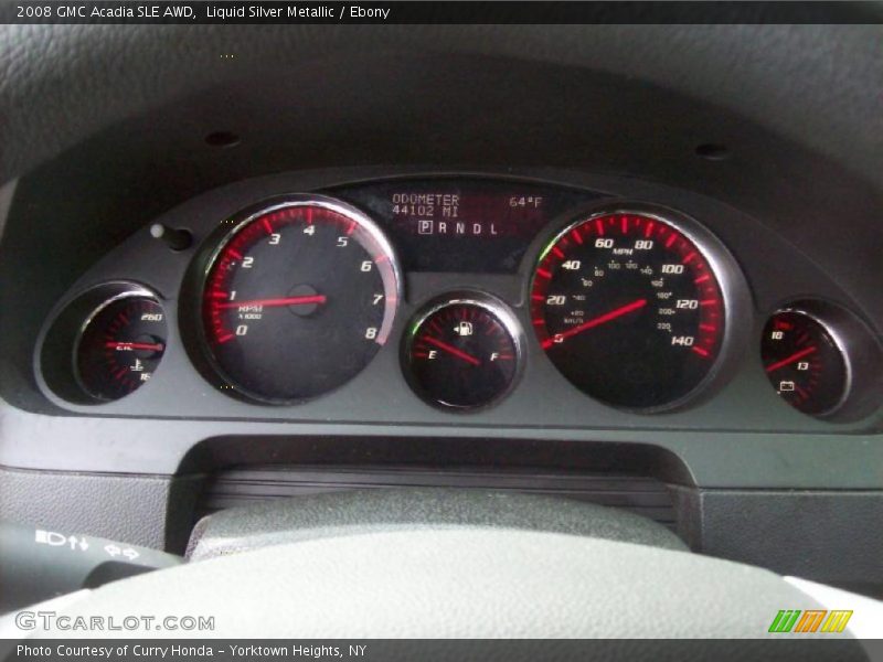 Liquid Silver Metallic / Ebony 2008 GMC Acadia SLE AWD