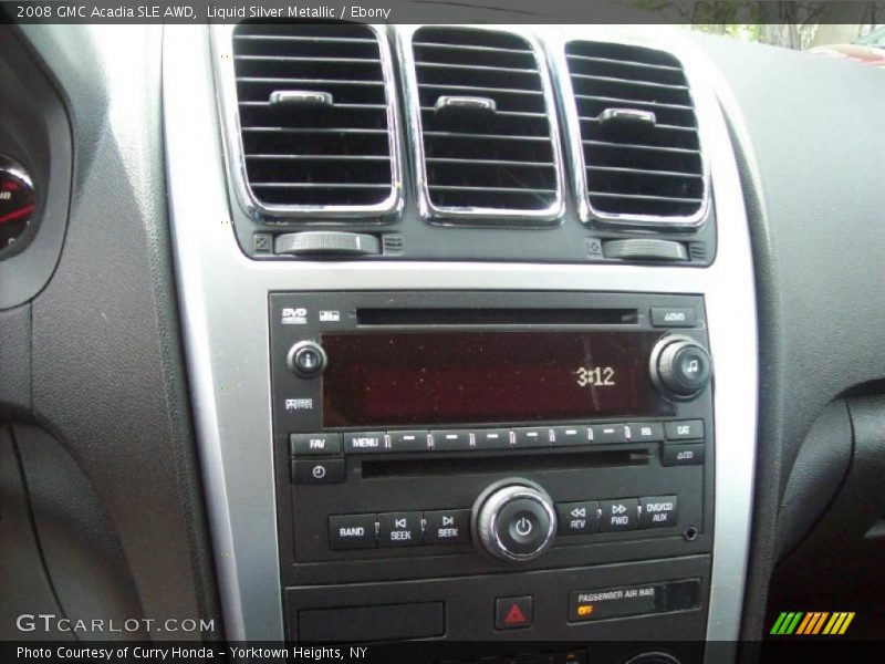 Liquid Silver Metallic / Ebony 2008 GMC Acadia SLE AWD