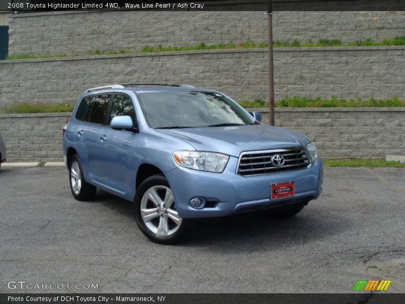 Wave Line Pearl / Ash Gray 2008 Toyota Highlander Limited 4WD