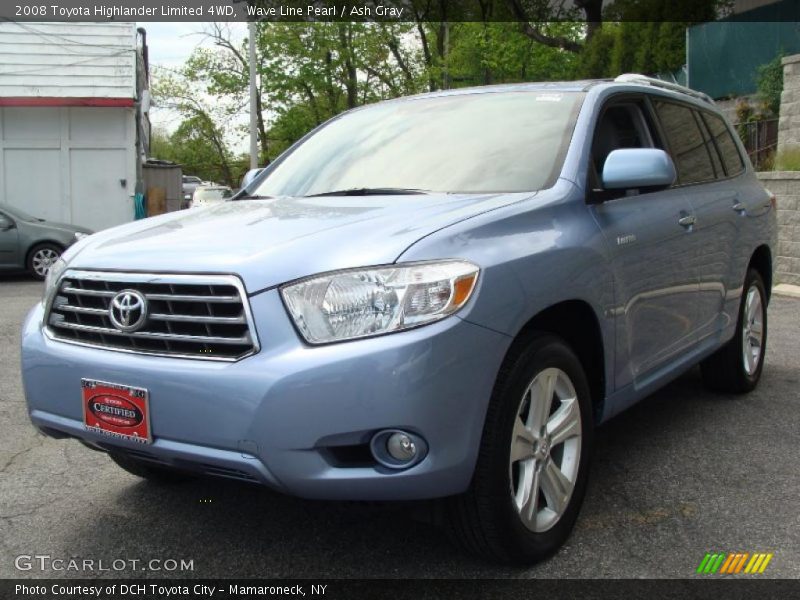 Wave Line Pearl / Ash Gray 2008 Toyota Highlander Limited 4WD