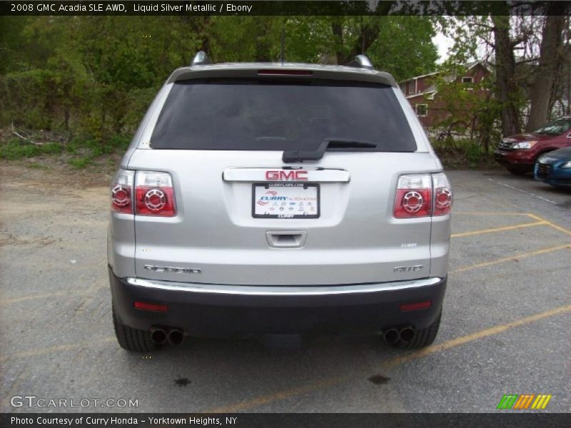 Liquid Silver Metallic / Ebony 2008 GMC Acadia SLE AWD