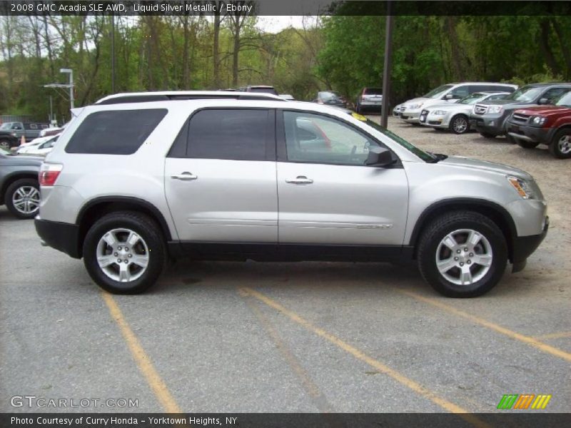 Liquid Silver Metallic / Ebony 2008 GMC Acadia SLE AWD