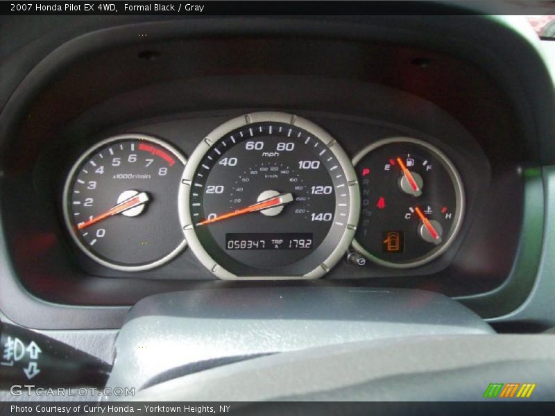 Formal Black / Gray 2007 Honda Pilot EX 4WD