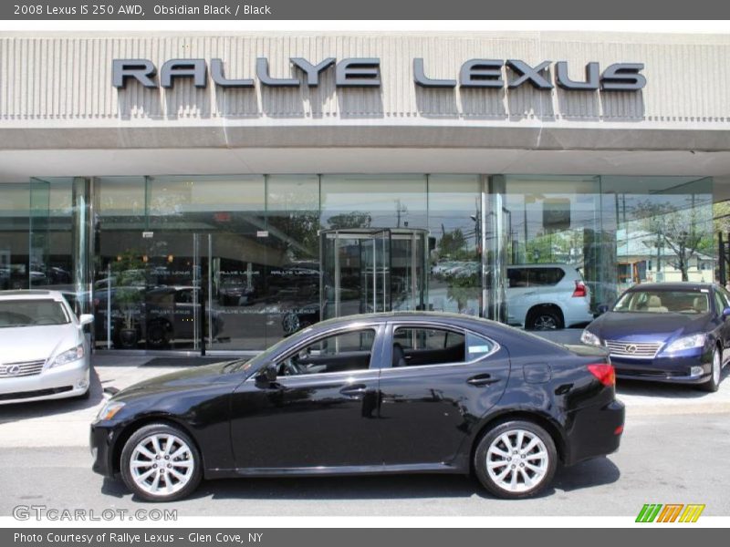 Obsidian Black / Black 2008 Lexus IS 250 AWD