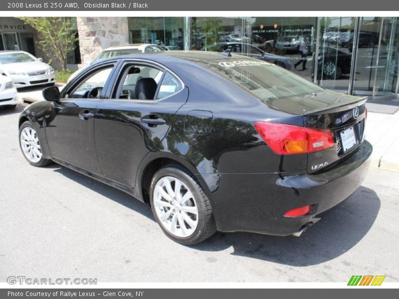 Obsidian Black / Black 2008 Lexus IS 250 AWD