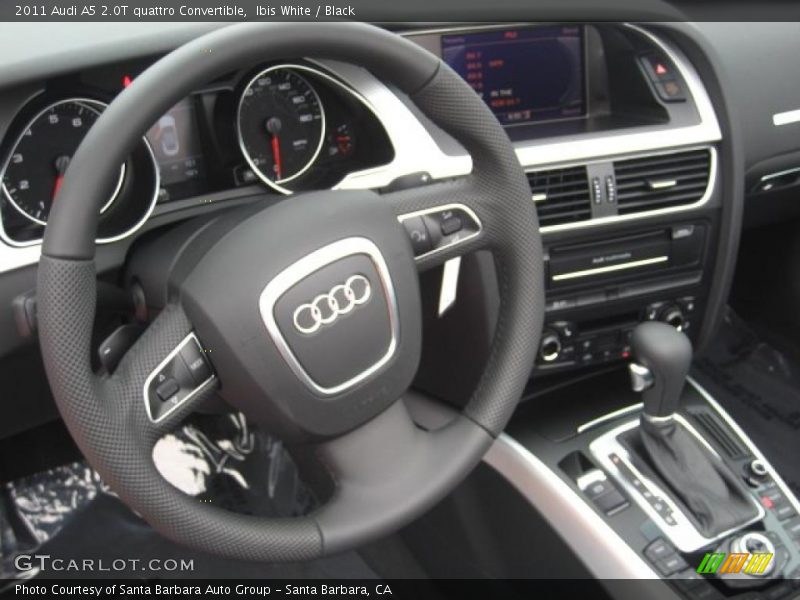Ibis White / Black 2011 Audi A5 2.0T quattro Convertible