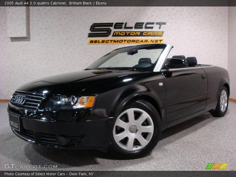 Brilliant Black / Ebony 2005 Audi A4 3.0 quattro Cabriolet
