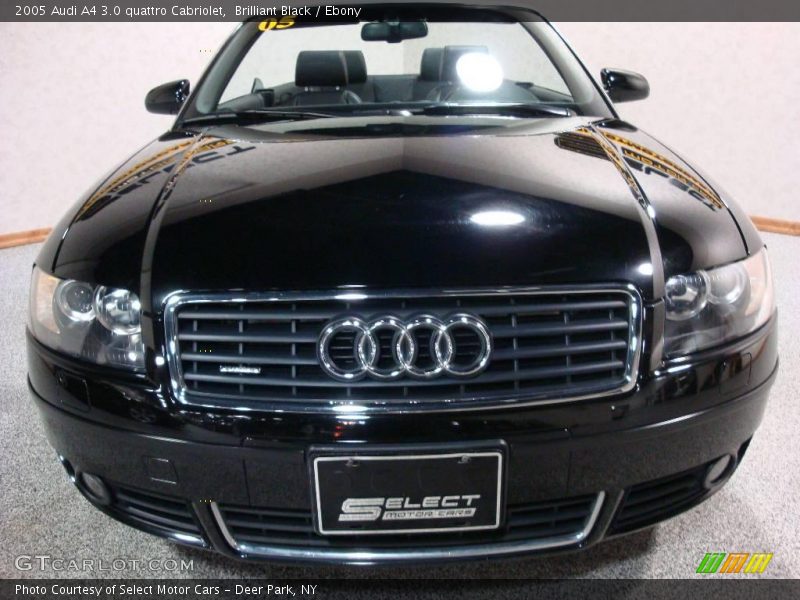 Brilliant Black / Ebony 2005 Audi A4 3.0 quattro Cabriolet