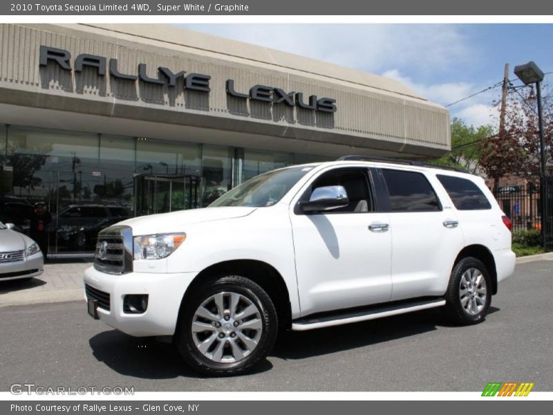 Super White / Graphite 2010 Toyota Sequoia Limited 4WD