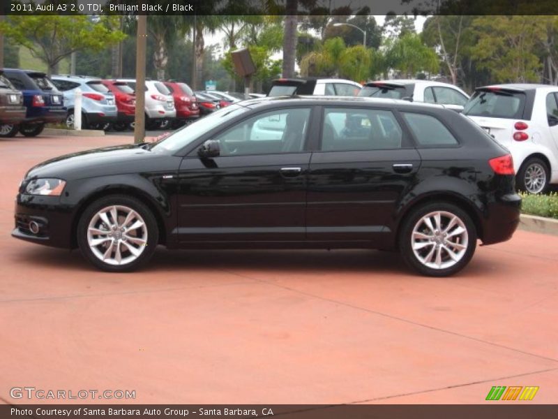 Brilliant Black / Black 2011 Audi A3 2.0 TDI