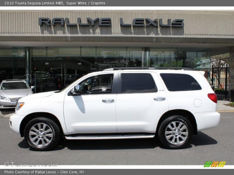 Super White / Graphite 2010 Toyota Sequoia Limited 4WD