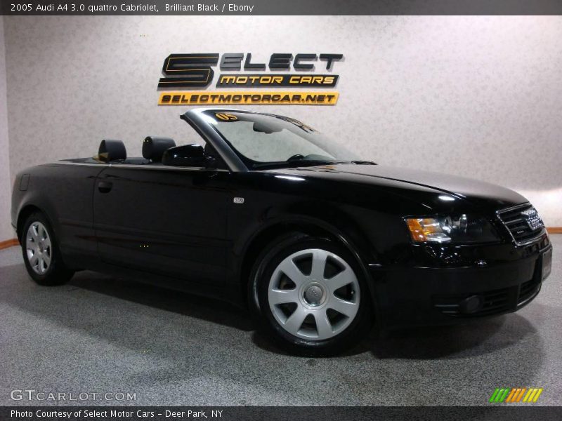 Brilliant Black / Ebony 2005 Audi A4 3.0 quattro Cabriolet