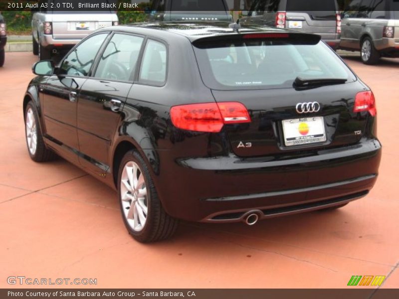 Brilliant Black / Black 2011 Audi A3 2.0 TDI
