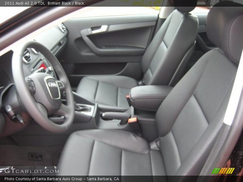 Brilliant Black / Black 2011 Audi A3 2.0 TDI