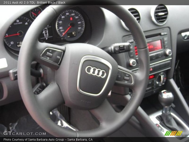 Brilliant Black / Black 2011 Audi A3 2.0 TDI