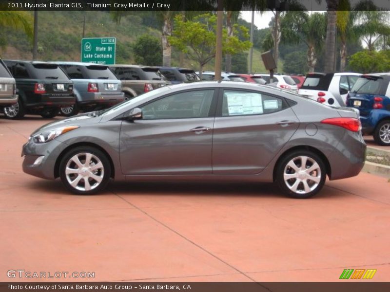 Titanium Gray Metallic / Gray 2011 Hyundai Elantra GLS
