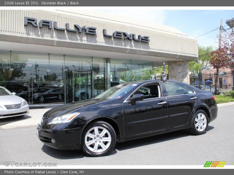 Obsidian Black / Black 2008 Lexus ES 350