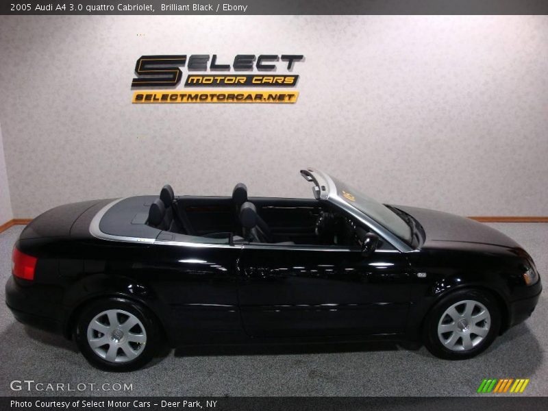 Brilliant Black / Ebony 2005 Audi A4 3.0 quattro Cabriolet