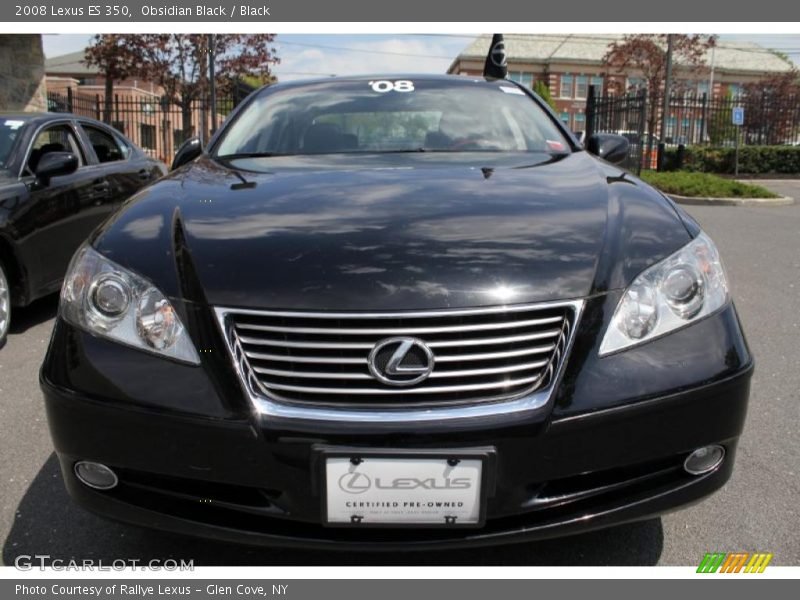 Obsidian Black / Black 2008 Lexus ES 350