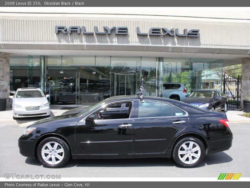 Obsidian Black / Black 2008 Lexus ES 350