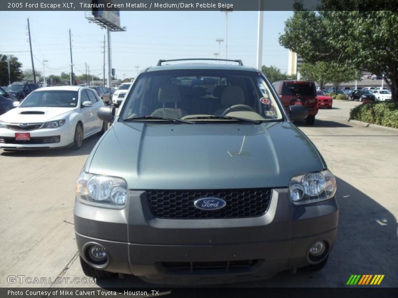 Titanium Green Metallic / Medium/Dark Pebble Beige 2005 Ford Escape XLT