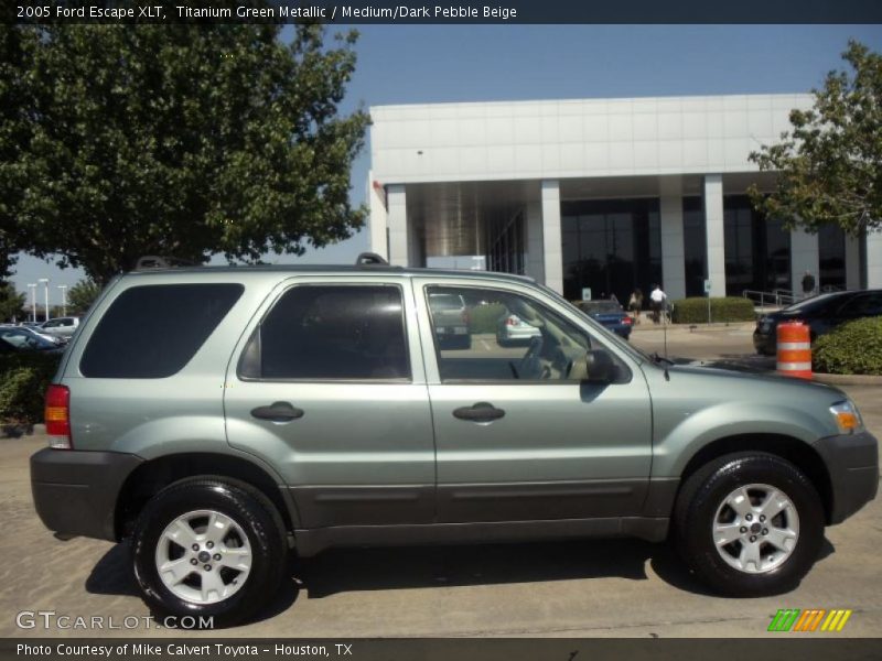 Titanium Green Metallic / Medium/Dark Pebble Beige 2005 Ford Escape XLT
