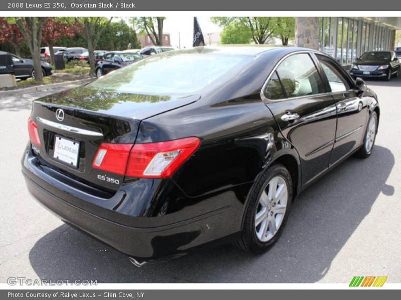 Obsidian Black / Black 2008 Lexus ES 350