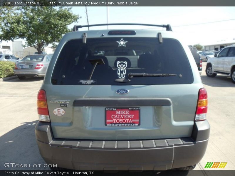 Titanium Green Metallic / Medium/Dark Pebble Beige 2005 Ford Escape XLT