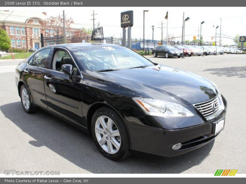 Obsidian Black / Black 2008 Lexus ES 350