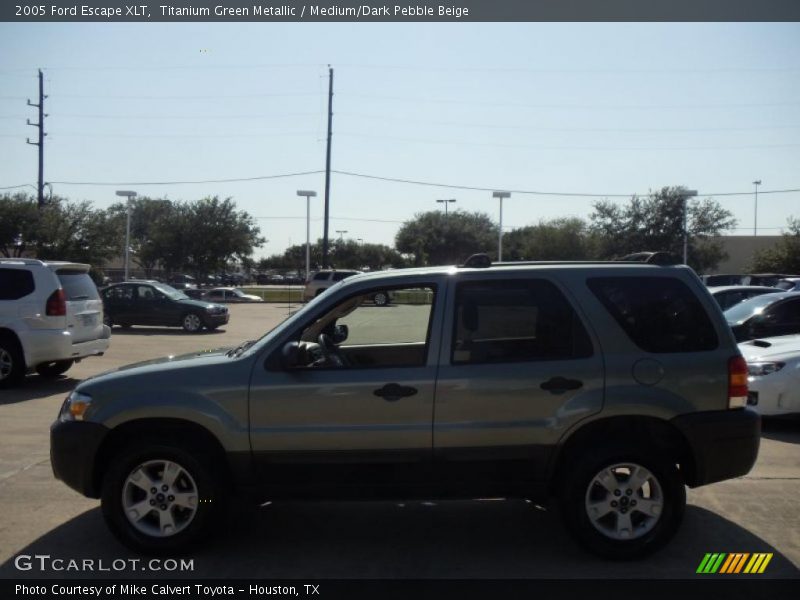 Titanium Green Metallic / Medium/Dark Pebble Beige 2005 Ford Escape XLT