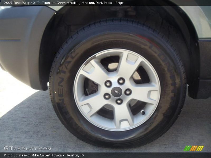 Titanium Green Metallic / Medium/Dark Pebble Beige 2005 Ford Escape XLT