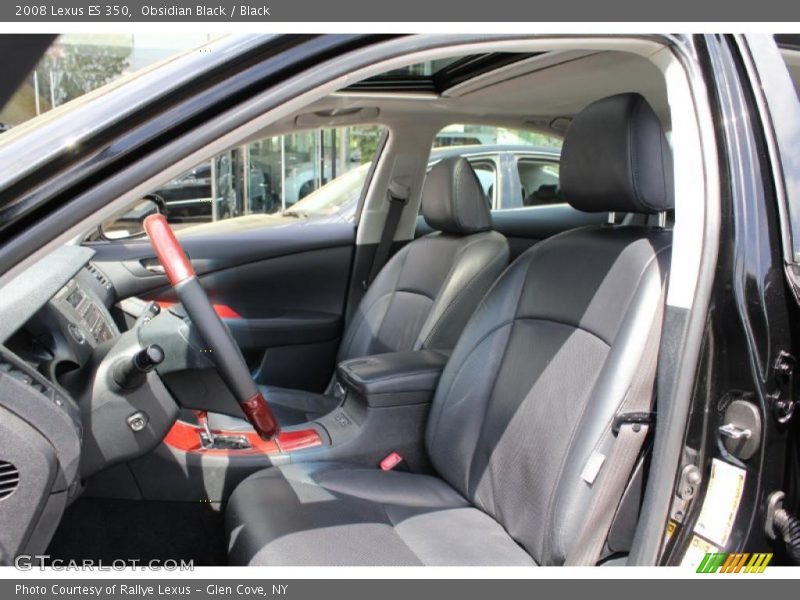 Obsidian Black / Black 2008 Lexus ES 350