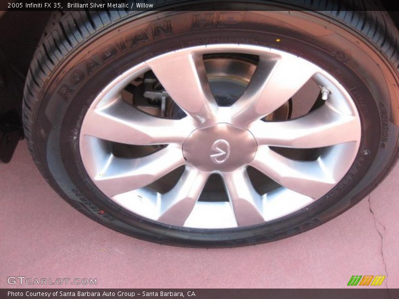 Brilliant Silver Metallic / Willow 2005 Infiniti FX 35