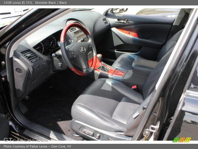 Obsidian Black / Black 2008 Lexus ES 350