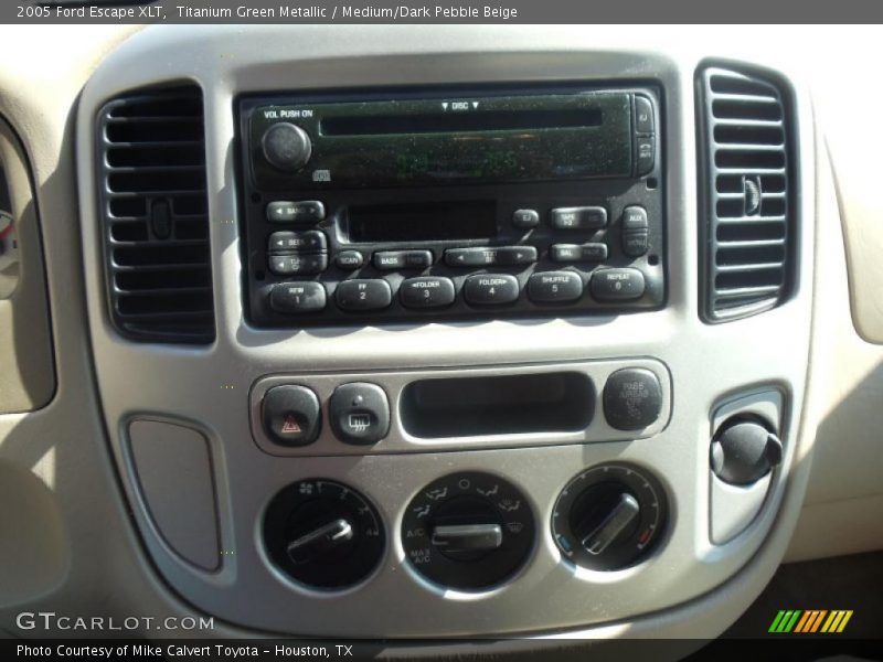 Titanium Green Metallic / Medium/Dark Pebble Beige 2005 Ford Escape XLT