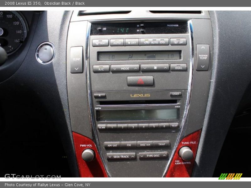 Obsidian Black / Black 2008 Lexus ES 350