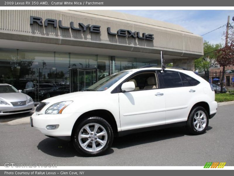 Crystal White Mica / Parchment 2009 Lexus RX 350 AWD