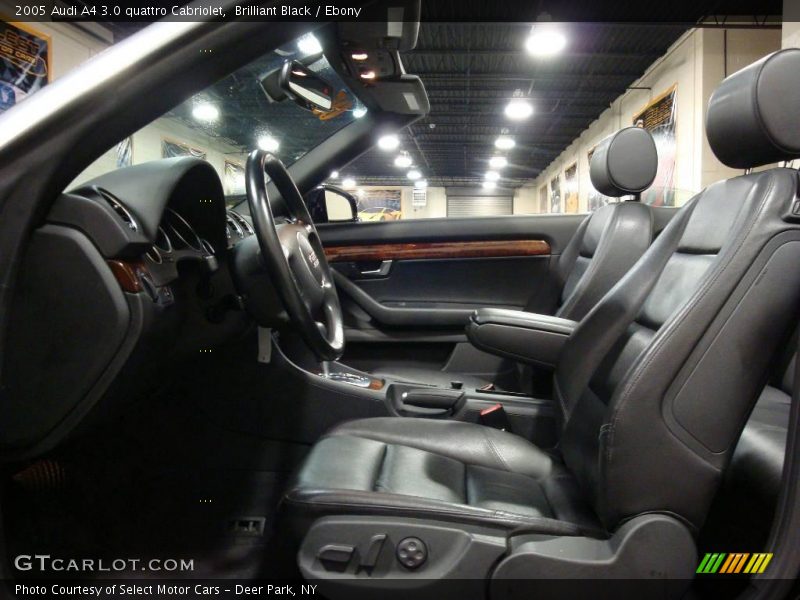 Brilliant Black / Ebony 2005 Audi A4 3.0 quattro Cabriolet