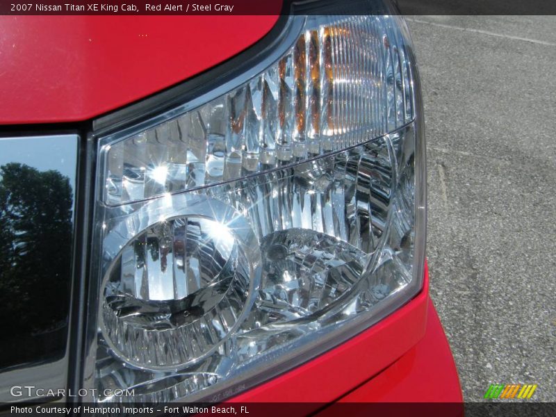 Red Alert / Steel Gray 2007 Nissan Titan XE King Cab