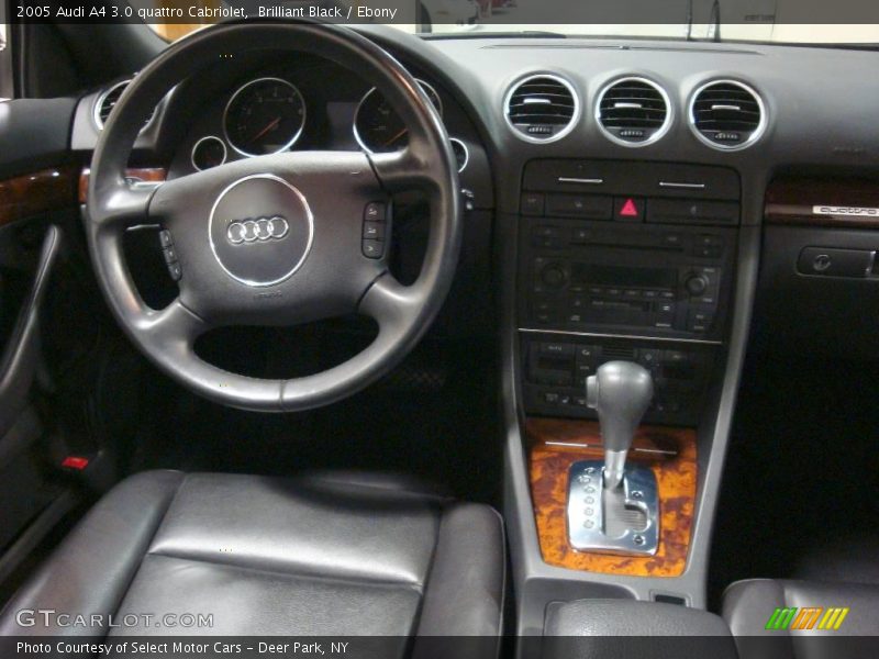 Brilliant Black / Ebony 2005 Audi A4 3.0 quattro Cabriolet