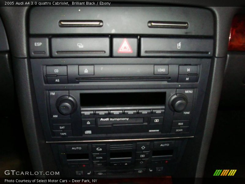 Brilliant Black / Ebony 2005 Audi A4 3.0 quattro Cabriolet
