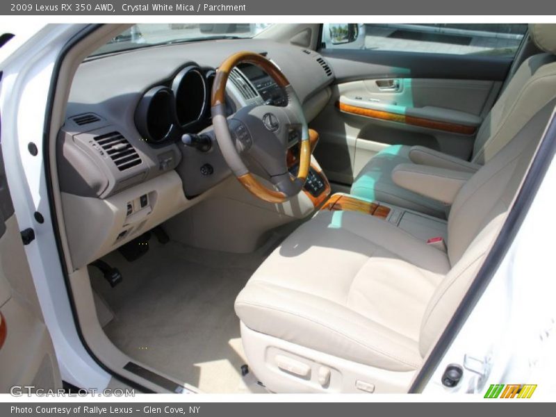 Crystal White Mica / Parchment 2009 Lexus RX 350 AWD