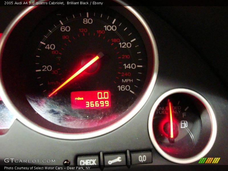 Brilliant Black / Ebony 2005 Audi A4 3.0 quattro Cabriolet
